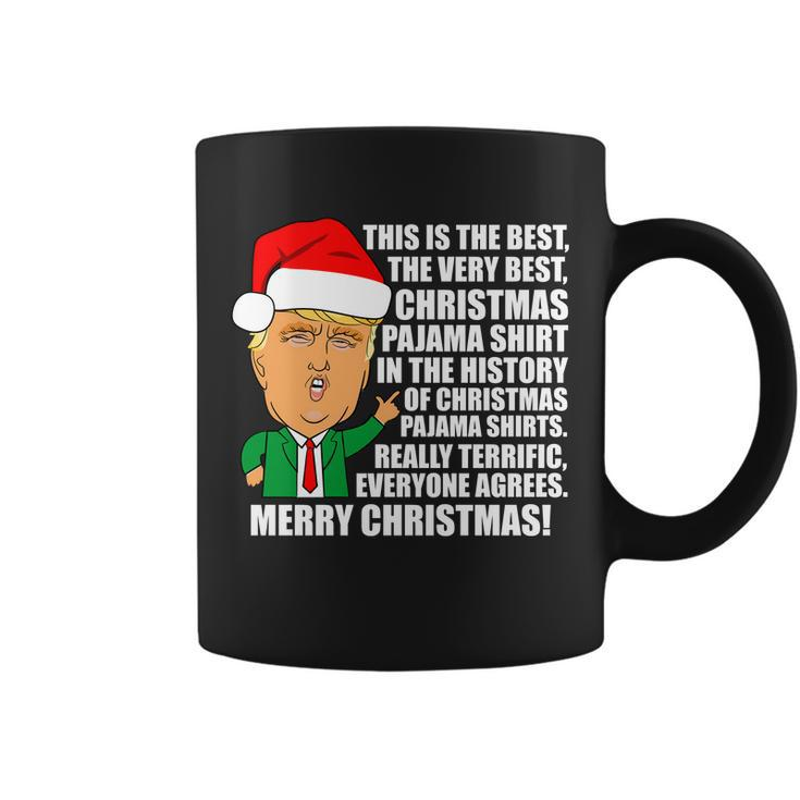 The Best Christmas Pajama Shirt Ever Everyone Agrees Donald Trump Tshirt Coffee Mug