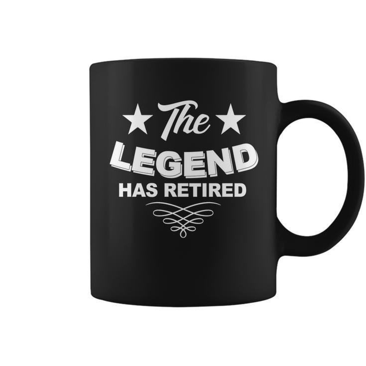 The Legend Has Retired Funny Retirement Gift Coffee Mug