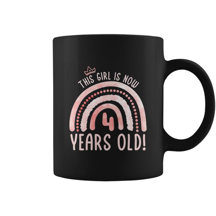 This Girl Is 4 Years Old Funny 4Th Birthday Fourth Birthday Coffee Mug