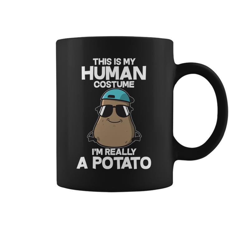 This Is My Human Costume Im Really A Potato Tshirt Coffee Mug