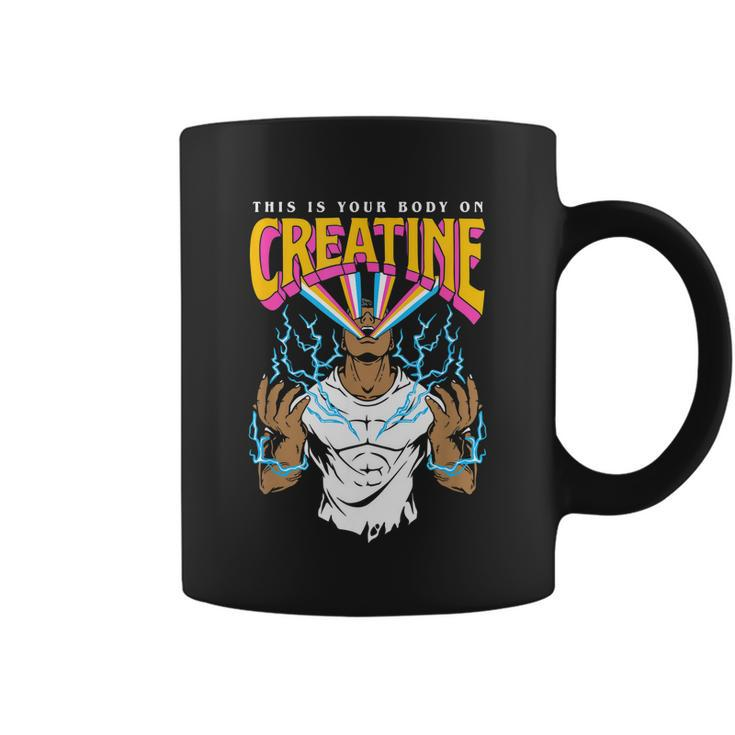 This Is Your Body On Creatine Workout Gym Birthday Gift Coffee Mug