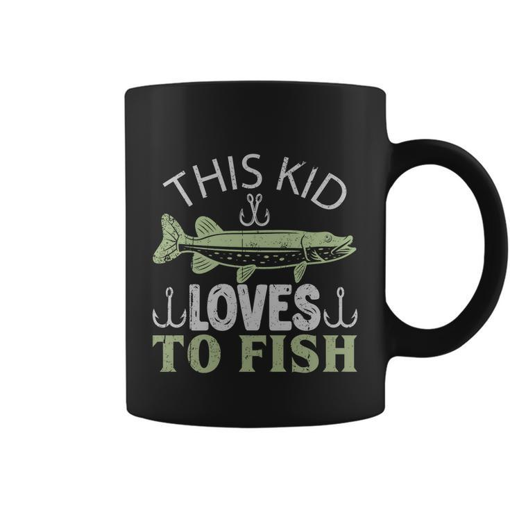 This Kid Loves To Fish Coffee Mug