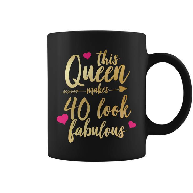 This Queen Makes 40 Look Fabulous Tshirt Coffee Mug