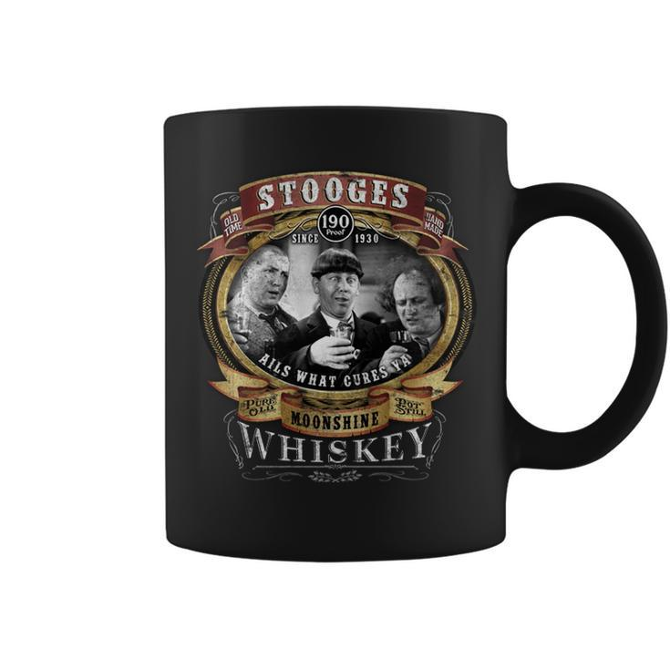 Three Stooges Moonshine Whiskey Tshirt Coffee Mug