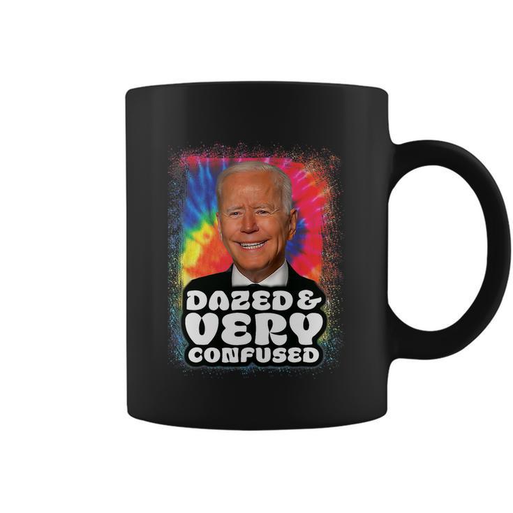 Tie Dye Biden Dazed And Very Confused Funny Tshirt Coffee Mug