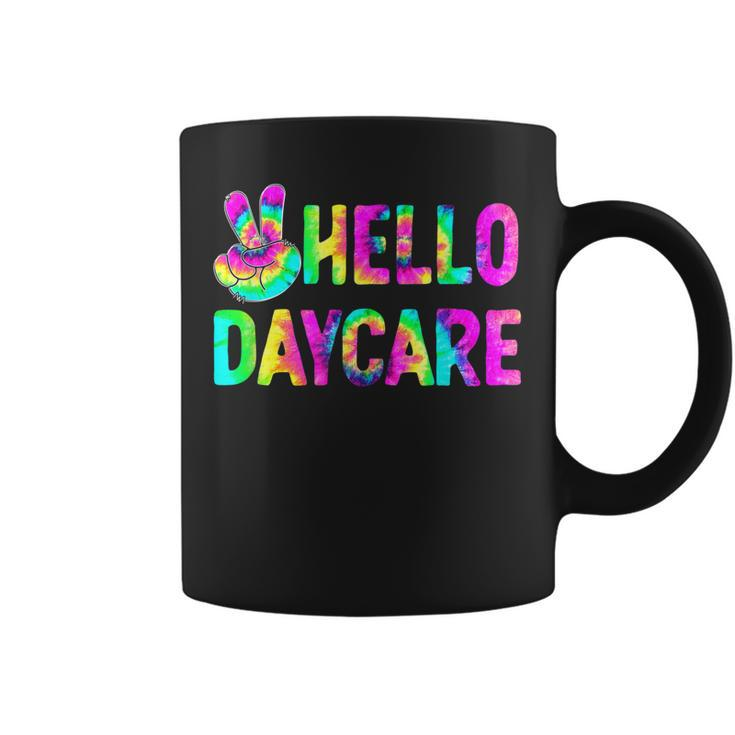 Tie Dye Hello Daycare Back To School Teachers Kids  Coffee Mug