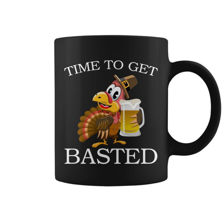Time To Get Basted Funny Thanksgiving Tshirt Coffee Mug