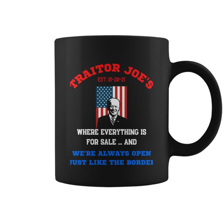 Traitor Joes Funny Anti Biden Coffee Mug