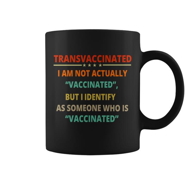 Transvaccinated Funny Trans Vaccinated Anti Vaccine Meme Coffee Mug