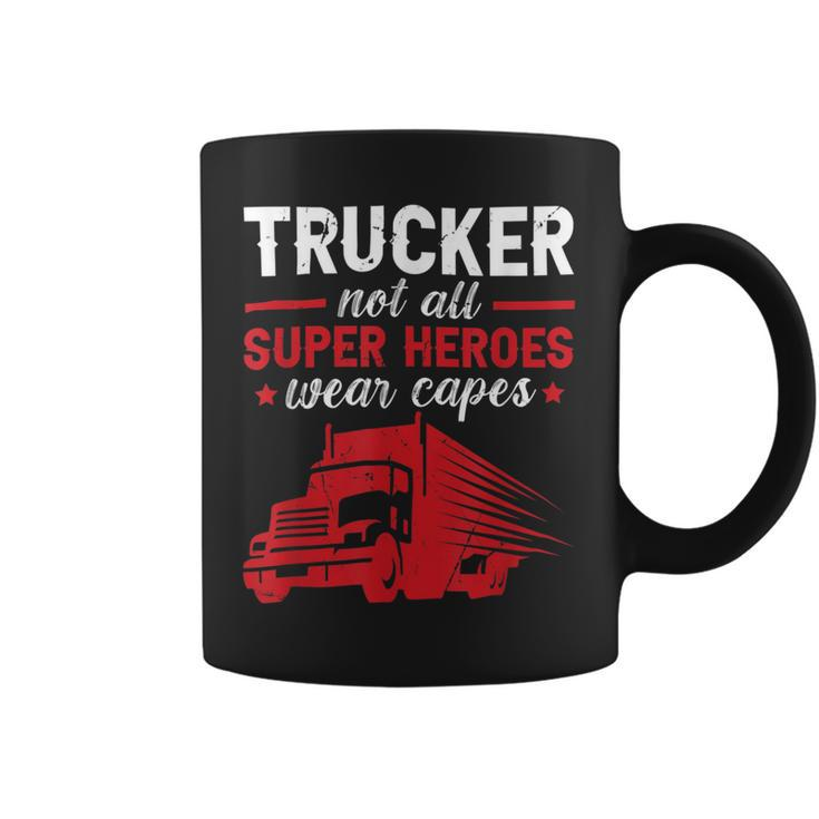 Trucker Trucker Accessories For Truck Driver Motor Lover Trucker_ V16 Coffee Mug