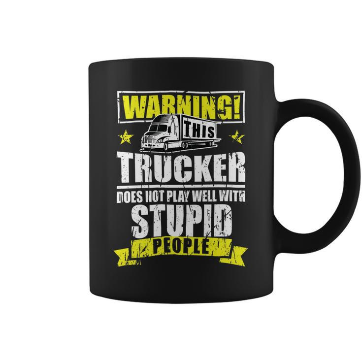Trucker Trucker Accessories For Truck Driver Motor Lover Trucker__ Coffee Mug