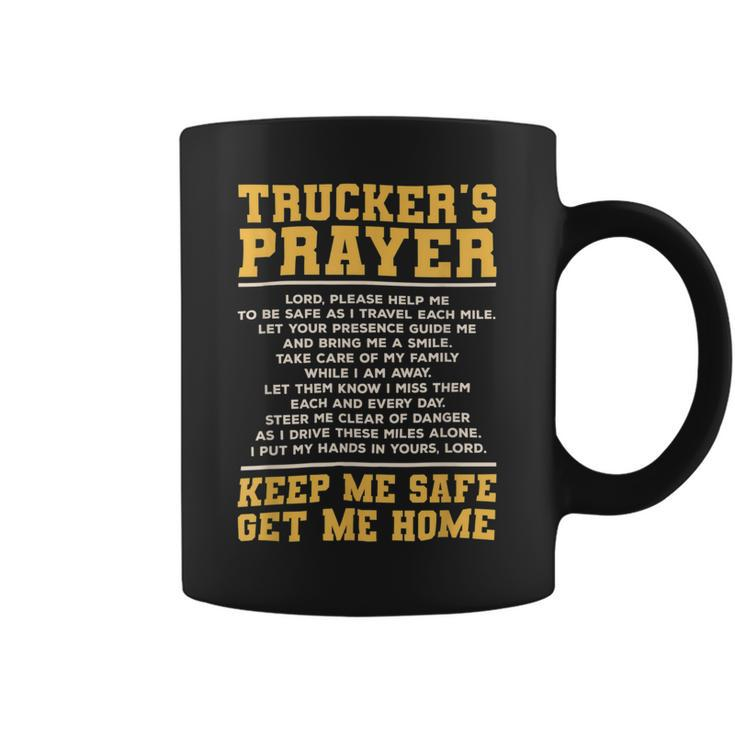 Trucker Truckers Prayer Truck Driving For A Trucker Coffee Mug