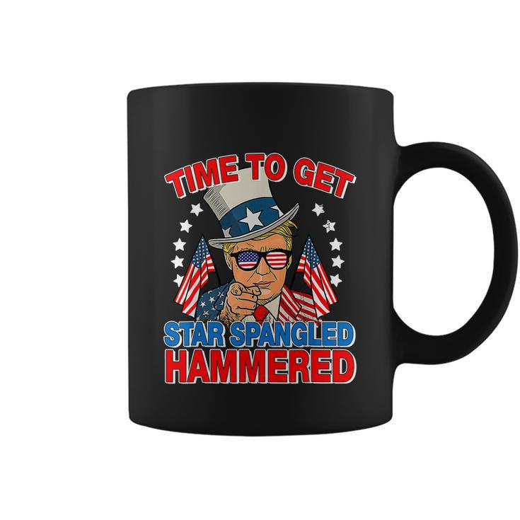 Trump Time To Get Star Spangled Hammered 4Th Of July Great Gift Coffee Mug