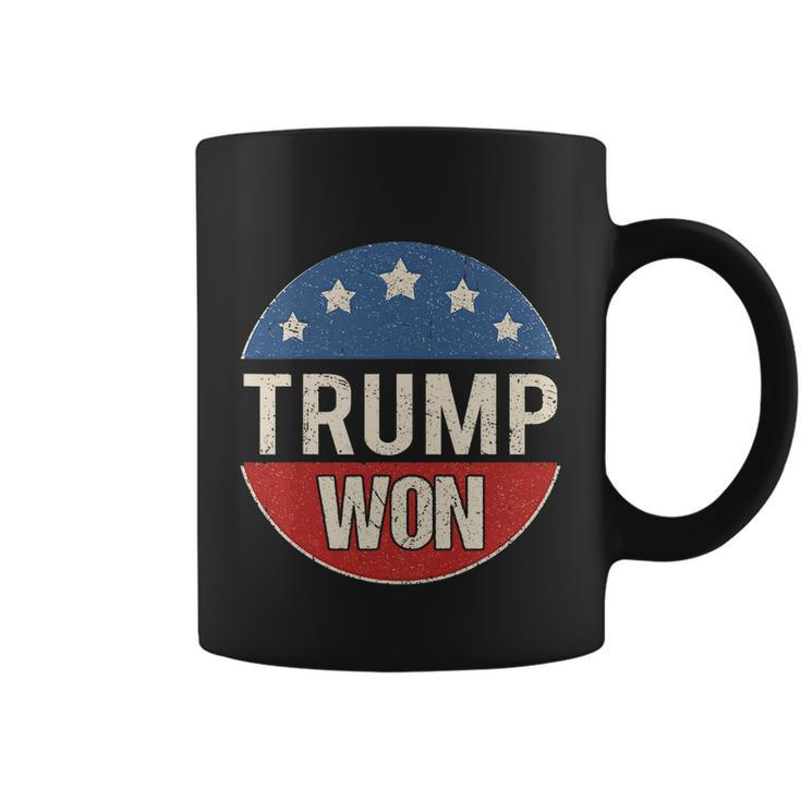 Trump Won 4Th Of July American Flag Great Gift Coffee Mug