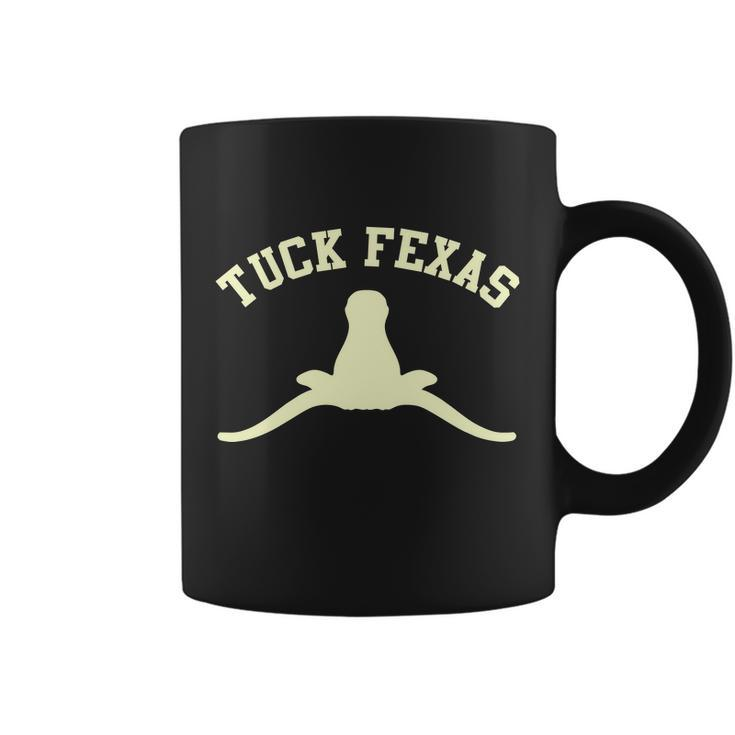 Tuck Fexas Horns Down Texas Tshirt Coffee Mug