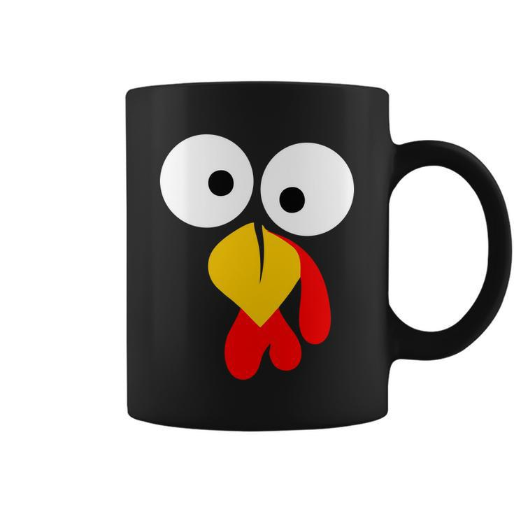 Turkey Face Funny Thanksgiving Day Tshirt Coffee Mug