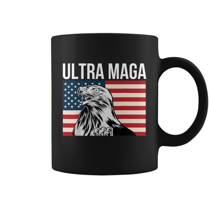 Ultra Maga Patriot Patriotic Agenda 2024 American Eagle Flag Coffee Mug