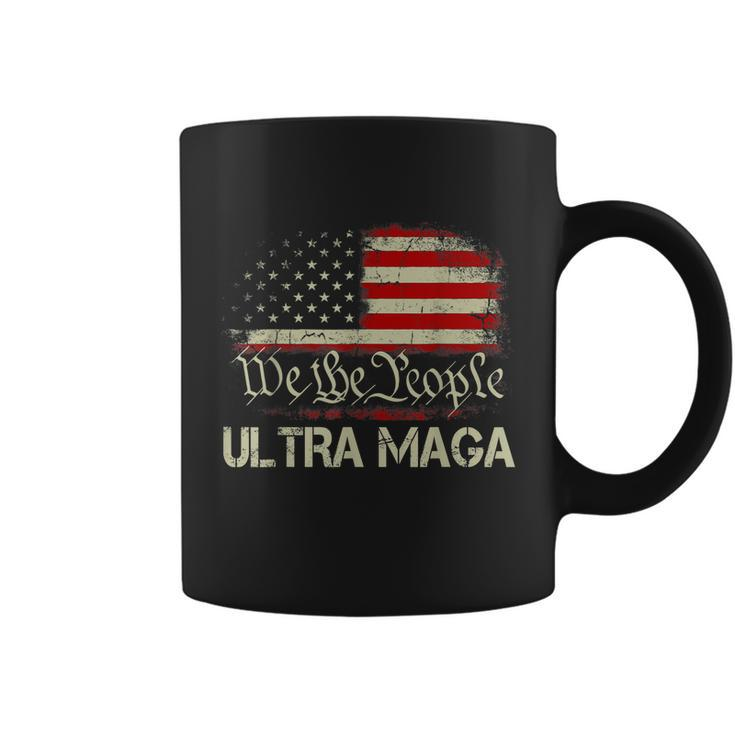 Ultra Maga Shirt Funny Anti Biden Us Flag Pro Trump Trendy Tshirt Coffee Mug