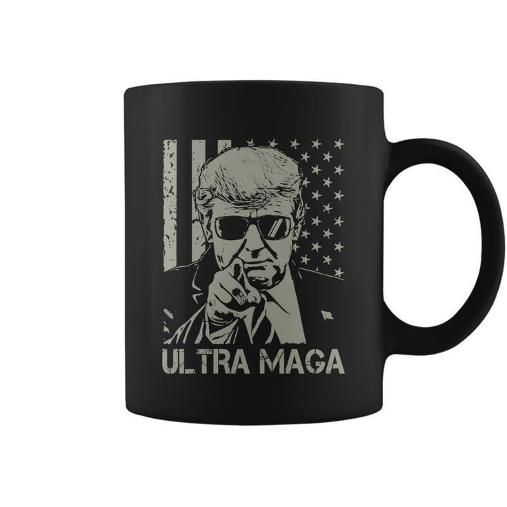 Ultra Maga Shirt Funny Anti Biden Us Flag Pro Trump Trendy Tshirt V2 Coffee Mug