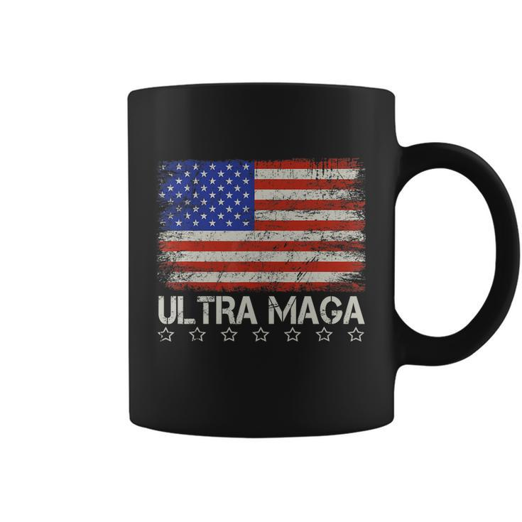 Ultra Maga Shirt Maga King Funny Anti Biden Us Flag Pro Trump Trendy Tshirt V2 Coffee Mug