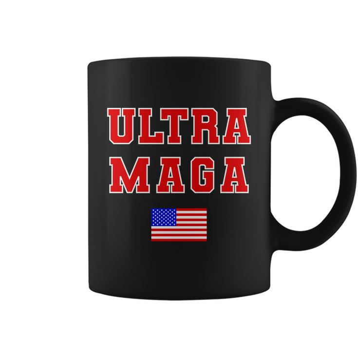 Ultra Maga Varsity Usa United States Flag Logo Tshirt Coffee Mug