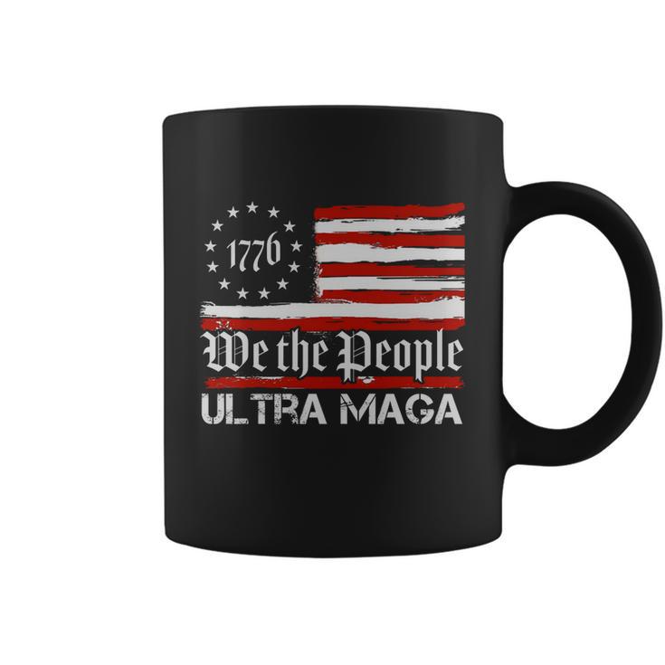 Ultra Maga We The People Shirt Funny Anti Biden Us Flag Pro Trump Trendy Tshirt Coffee Mug