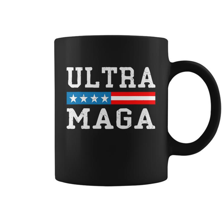Ultra Mega Patriotic Trump 2024 Republicans American Flag Cute Gift Coffee Mug