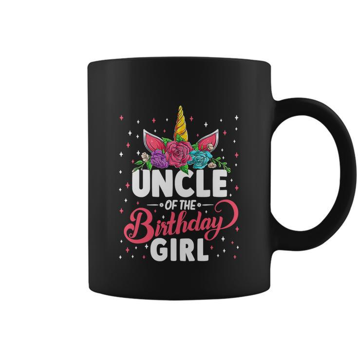 Uncle Of The Birthday Girl Uncle Funny Unicorn Birthday Coffee Mug