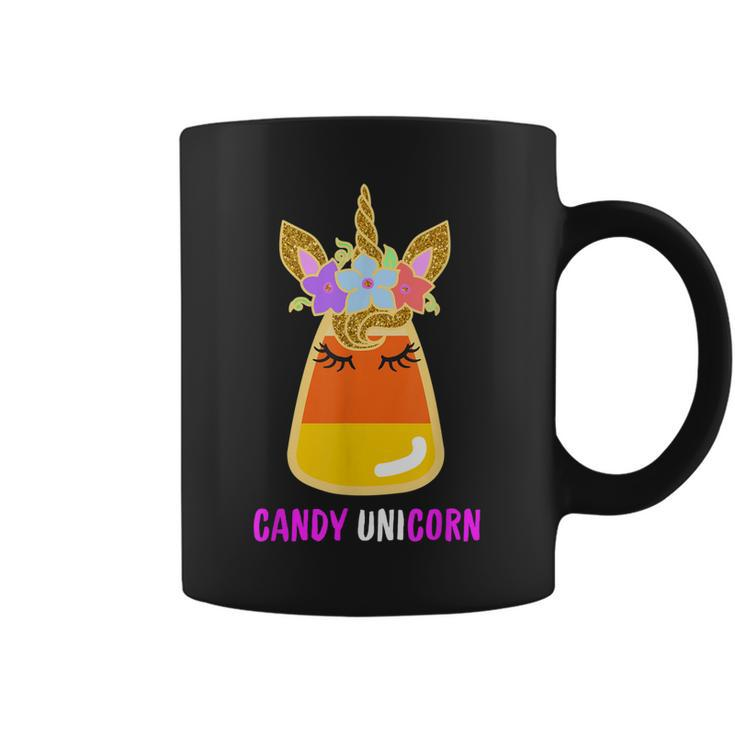 Unicorn Candy Corn Halloween Trick Or Treat Party Girl Gifts  Coffee Mug