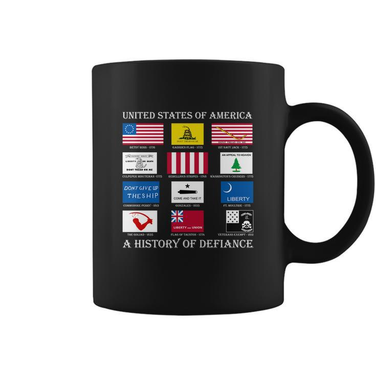 United States Of America History Flags Of Defiance Coffee Mug