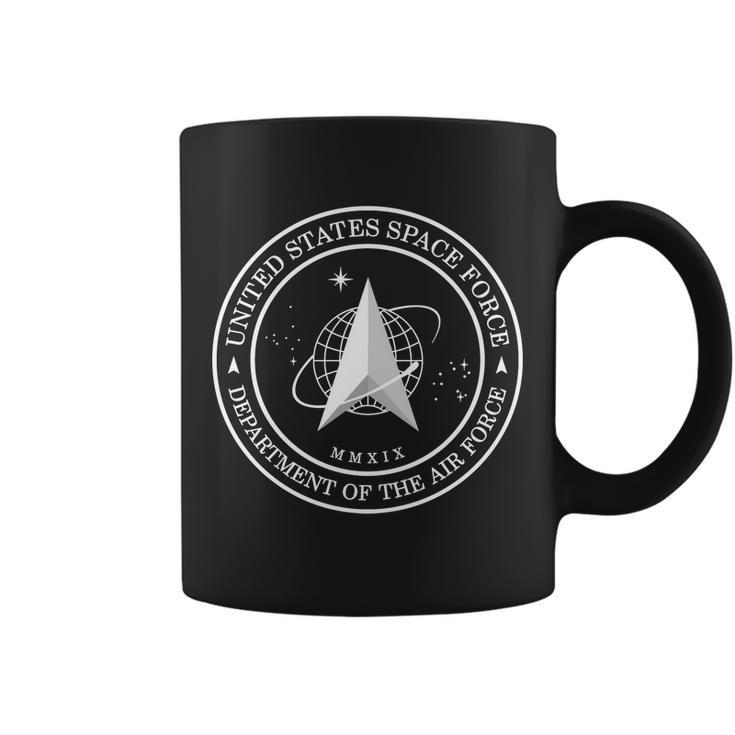 United States Space Force Outline Logo Tshirt Coffee Mug
