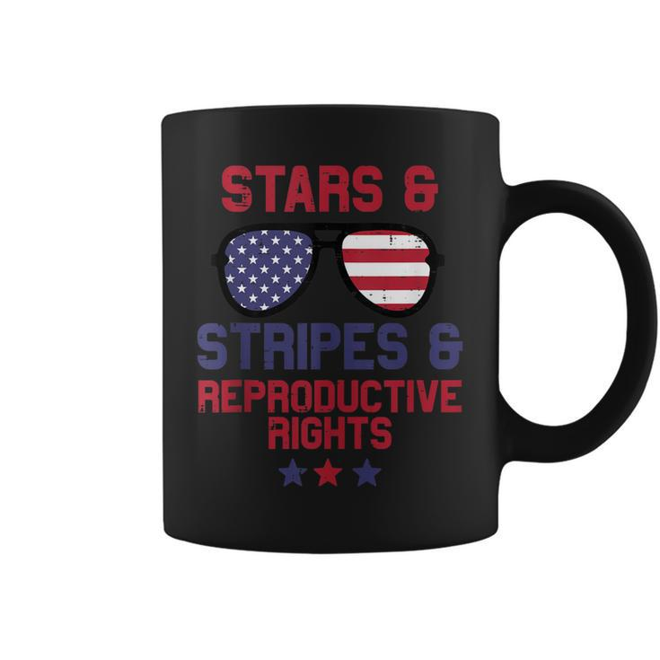 Us Flag Sunglass Stars Stripes Reproductive Rights Patriotic  Coffee Mug