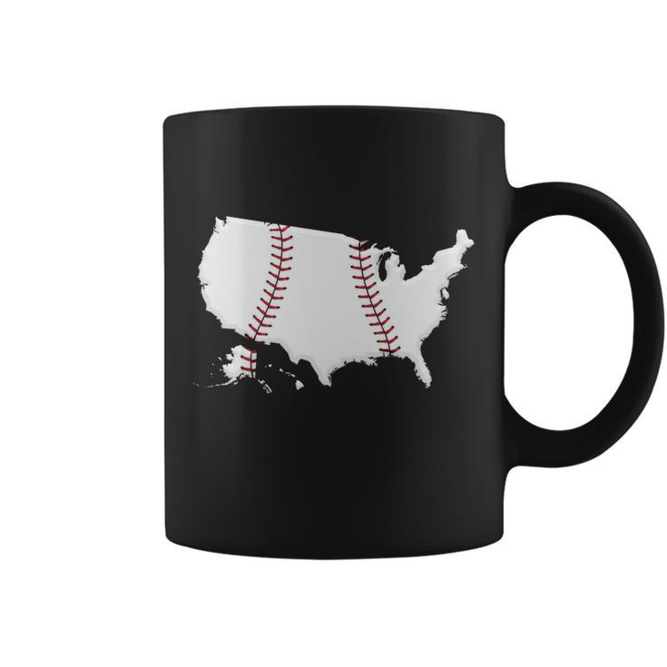 Us Map American Baseball Tshirt Coffee Mug