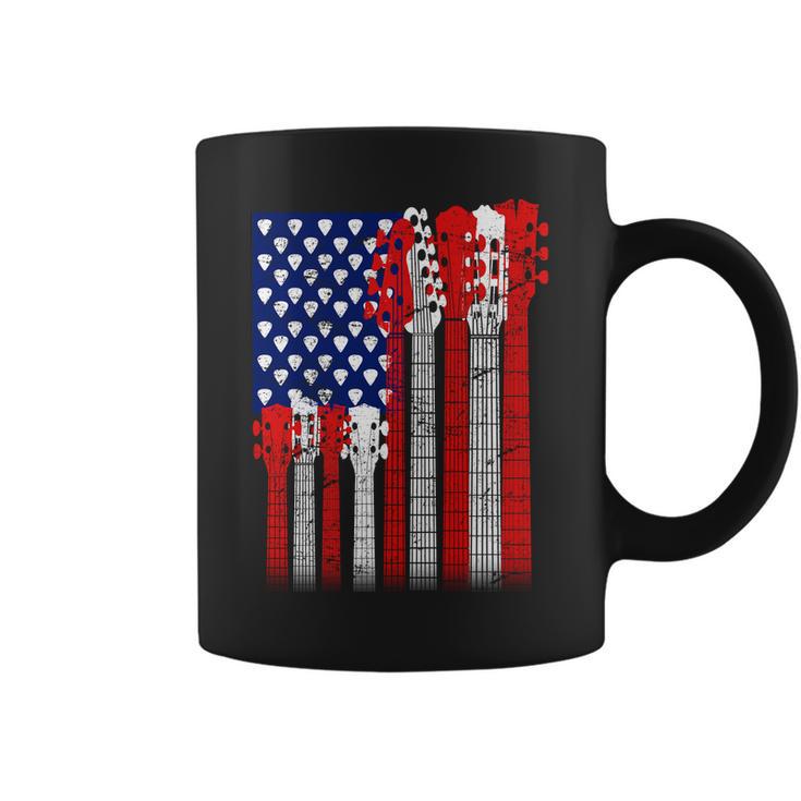 Usa Guitar Tshirt Coffee Mug