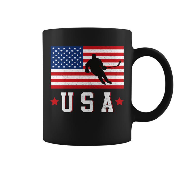 Usa Hockey Winter Sports Games Tshirt Coffee Mug