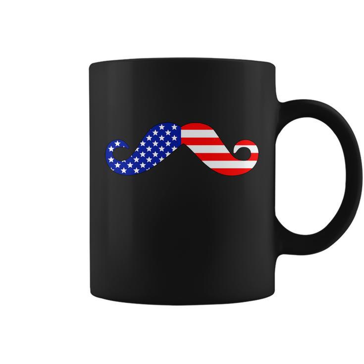 Usa Mustache American Stache Tshirt Coffee Mug