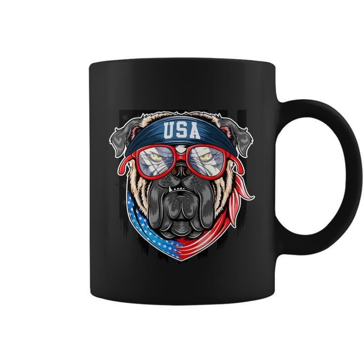 Usa Pitbull Dog Graphic Fourth Of July American Independence Day Plus Size Shirt Coffee Mug