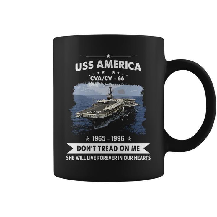 Uss America Cv 66 Cva 66 Front Coffee Mug
