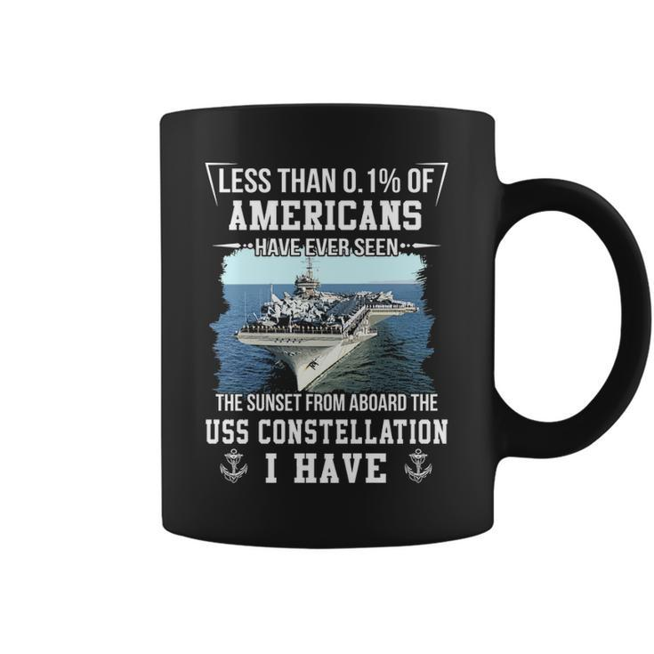 Uss Constellation Cv 64 Sunset Coffee Mug