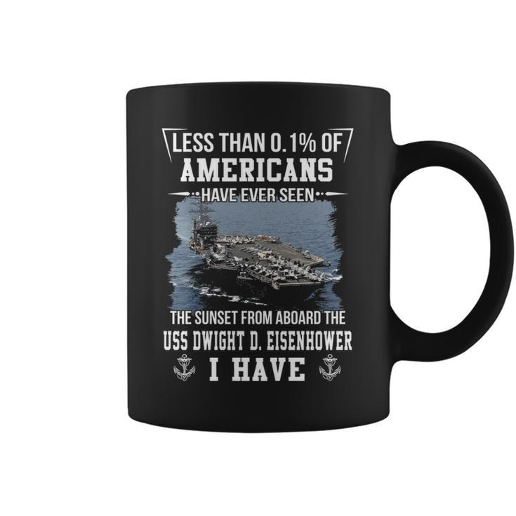 Uss Dwight D Eisenhower Cvn 69 Sunset Coffee Mug