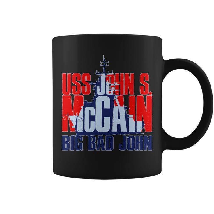 Uss John S Mccain Big Bad John Tshirt Coffee Mug