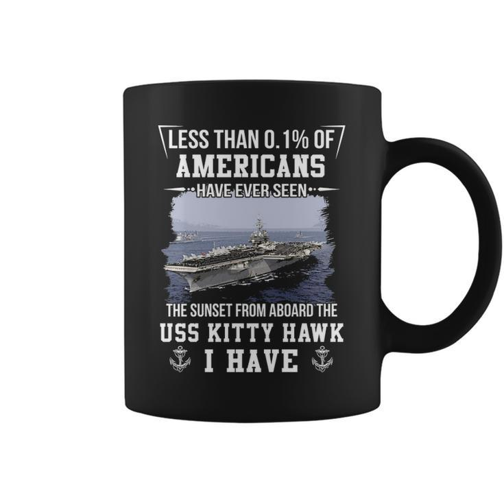 Uss Kitty Hawk Cva Cv 63 Sunset Coffee Mug