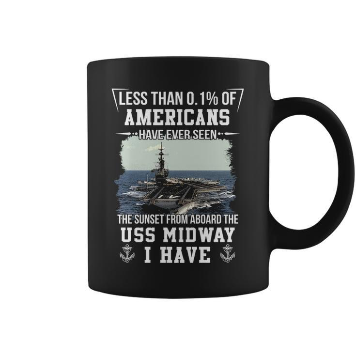 Uss Midway Cv 41 Cva 41 Sunset Coffee Mug