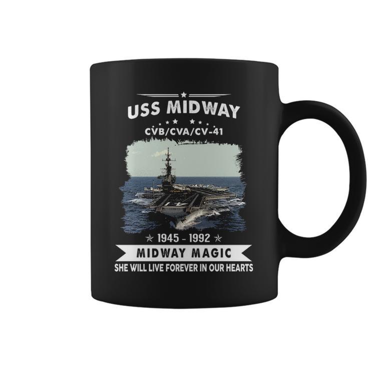 Uss Midway Cvb 41 Cva 41 Cv  Coffee Mug