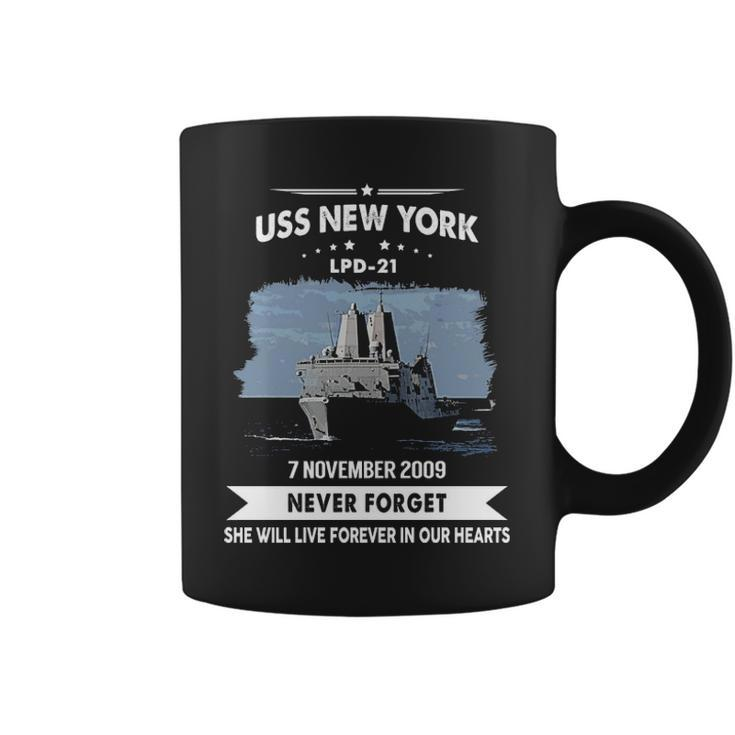 Uss New York Lpd  Coffee Mug