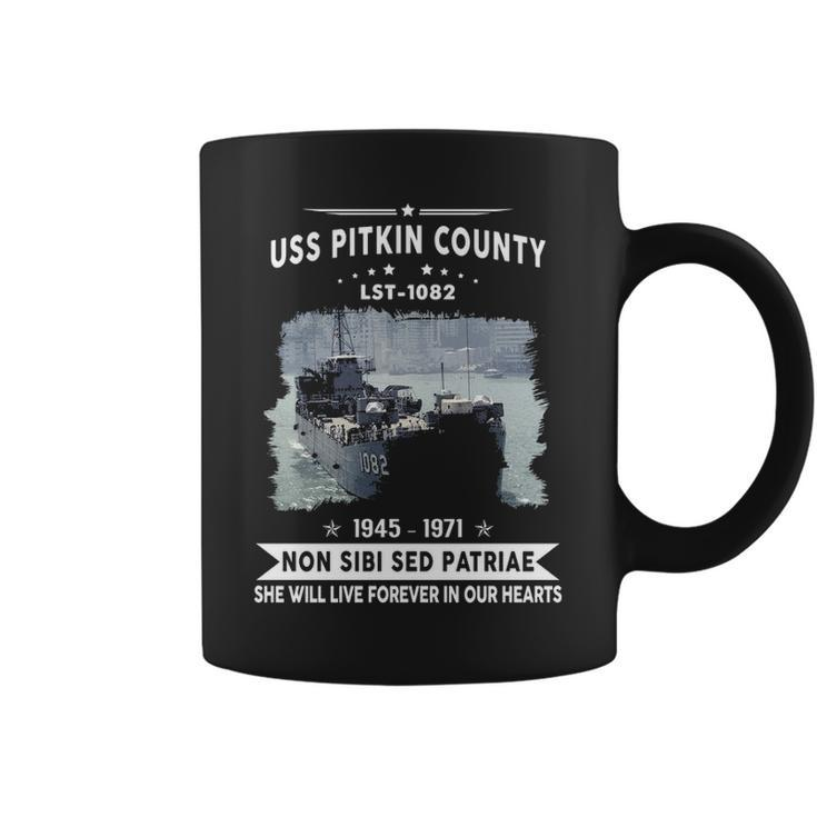 Uss Pitkin County Lst  Coffee Mug