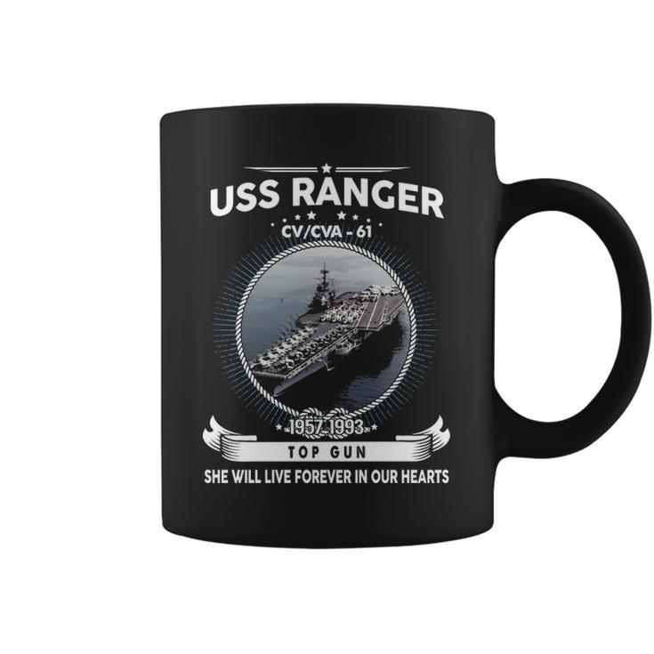 Uss Ranger Cv 61 Cva 61 Front Style Coffee Mug