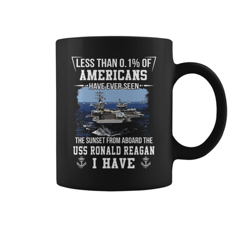 Uss Ronald Reagan Cvn 76 Sunset Coffee Mug