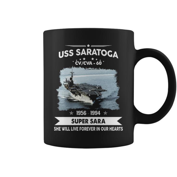 Uss Saratoga Cv 60 Cva 60 Front Style Coffee Mug