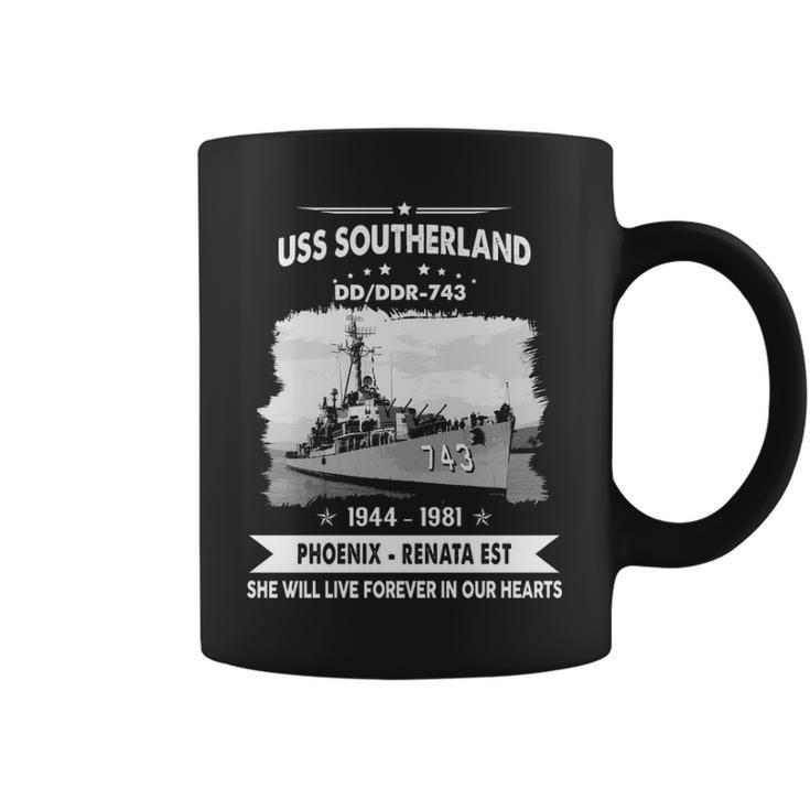 Uss Southerland Dd 743 Ddr  Coffee Mug